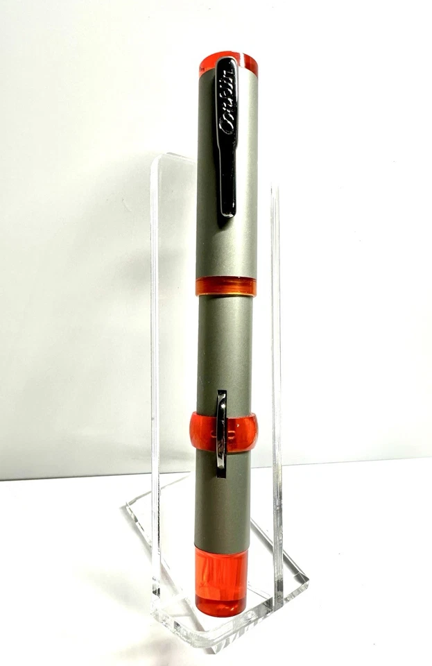 Conklin 120 周年新月填充钢笔橙色带 Omniflex 笔尖 — 第 2/4 张图片