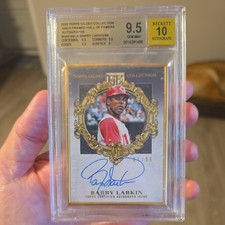 2022 Topps Gilded Collection - Gold Framed Autographs Barry Larkin BGS 9.5