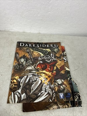 DARKSIDERS Limited Graphic Novel Art Book/Comic W/ POSTER Damaged 2009 Art Book