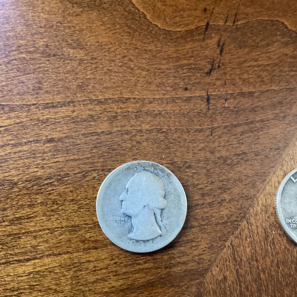 Lot of 4 90% Silver Washington Quarters 1934, 1943 P, 1943 S, 1946 D GREAT SET - Image 2 of 4