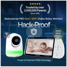 Full HD Split Screen Baby Monitor with Night Light