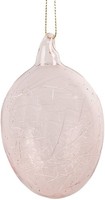 Clayre & Eef 6GL4447 Dekoration Ei Rosa Glas Ø 6X10 Cm Landhausstil