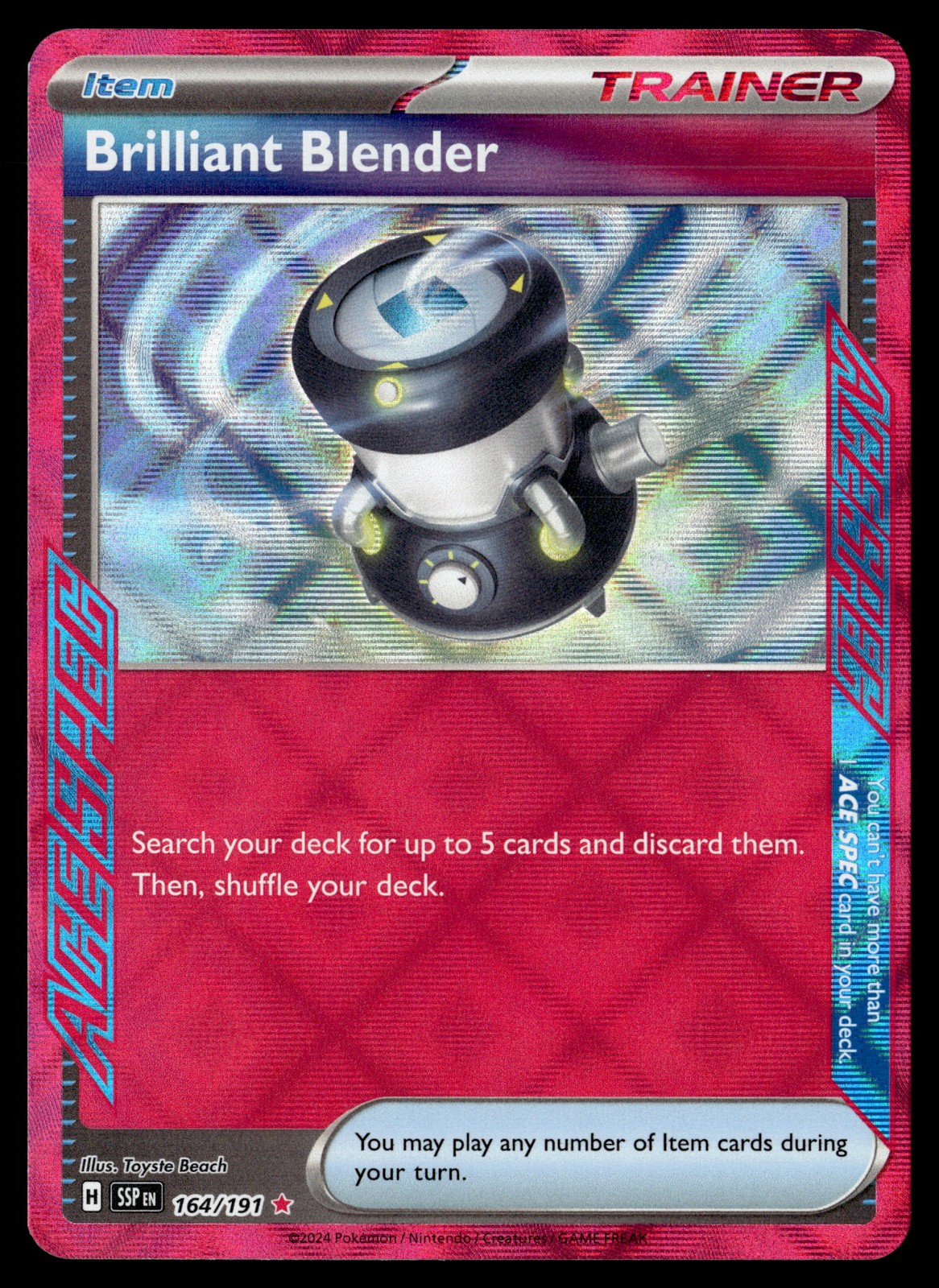 Brilliant Blender ACE SPEC Rare SV08: Surging Sparks 164/191 LP