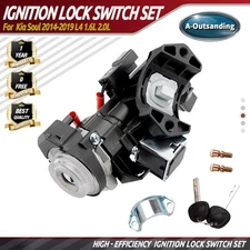 Ignition Lock Cylinder Switch & Cylinder Housing Fits 2016-22 Hyundai Tucson Kia