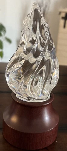 Steuben  Glass Torch of Strength crystal sculpture. Perfect Condition