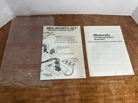 Original Nintendo NES Sports Set Box, Styrofoam, Manual, Posters NO CONSOLE Mint