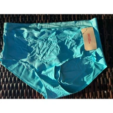 Ruby Ribbon 2XL Aqua Blue Seamless Full Coverage Panties New With Tags