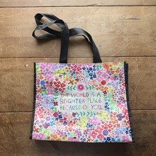 Natural Life Tote Bag Small Floral Art Square...