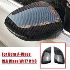 Für Mercedes-Benz A Klasse W177 2018-23 Kohlenstofffaser Rückspiegel Abdeckung