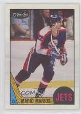 1987-88 O-Pee-Chee Blank Back Mario Marois #220 k5i