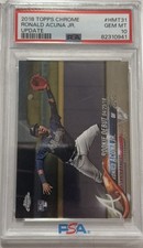 2018 Topps Chrome Update Ronald Acuna Jr. Rookie Card Psa 10!!!. rookie card picture