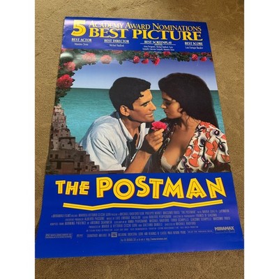 The Postman Il Postino 1996 Original Movie Poster Miramax 5 Academy Nominations