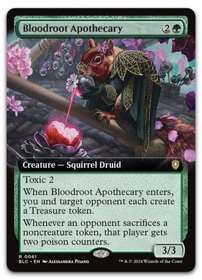 Bloodroot Apothecary (Extended Art) #61 (NM) Bloomburrow BLC Magic MTG