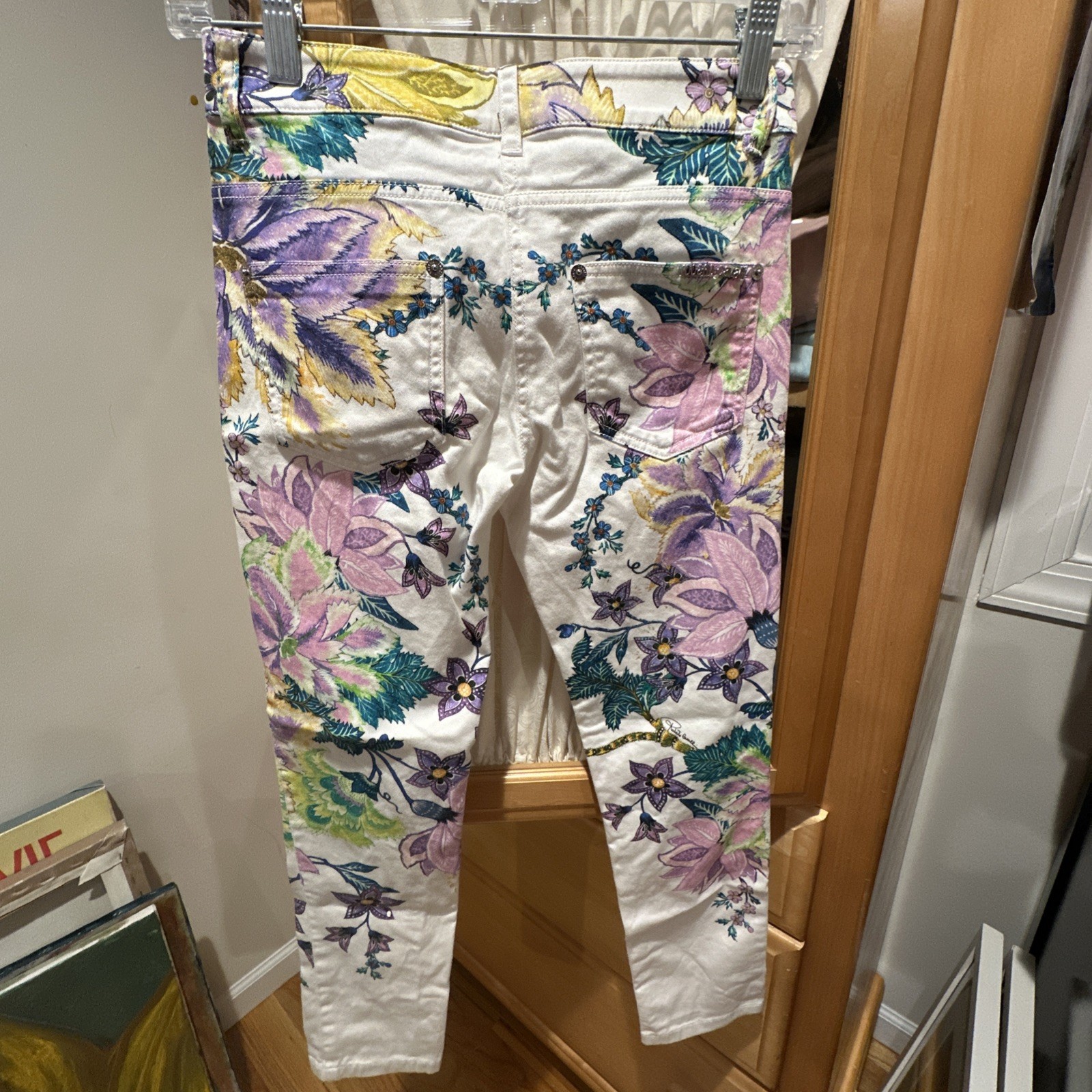 Vintage  RARE Roberto Cavalli Floral Printed Jeans image 2