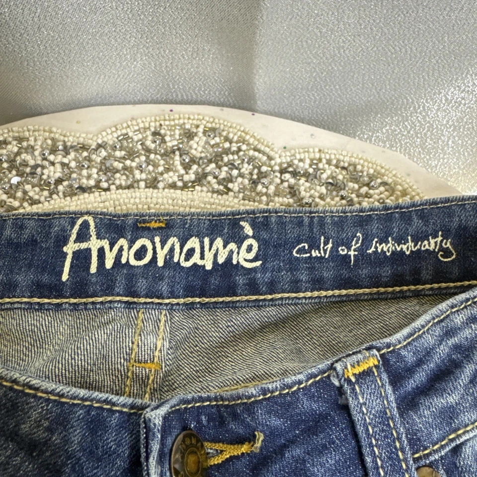 Jeans feminino Cult Of Individuality Paris skinny tamanho 27 X 33 novo com etiquetas - Imagem 2 de 4