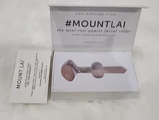 MOUNT LAI Mini Rose Quartz Facial Roller De-Puffing Anti-Aging Massaging Tool 