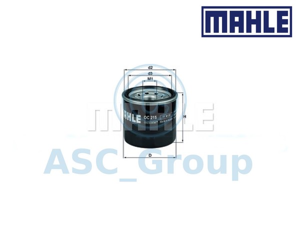 Echter Mahle Ersatz Schraub-ÖLfilter OC 215 OC215-image