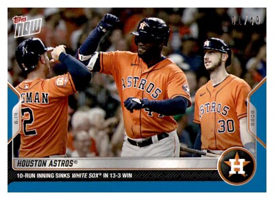 2022 Topps Now Blue Parallel #364 Houston Astros Team 1/49