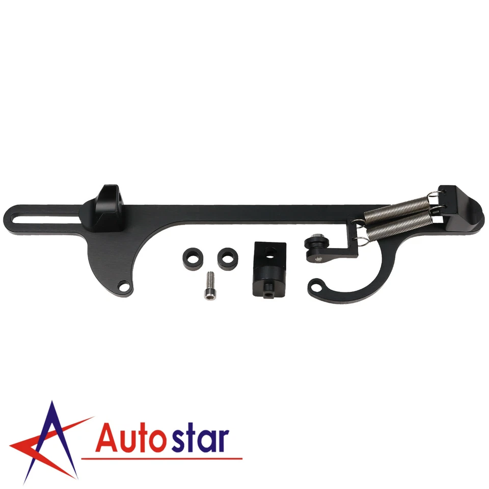 Cabo de aceleração de alumínio tarugo preto suporte carb para motor 4150 4160 Series - Imagem 4 de 4