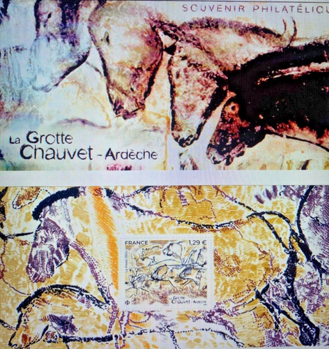 FRANKREICH 2024 BLOCK SOUVENIR #220 - La grotte Chauvet, Ardèche - im festen Blister
