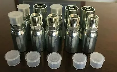 GATOR # MP-08-08, 10 PK, 1/2" Hose x 1/2" NPT Male Pipe Hydraulic Hose Fittings HY