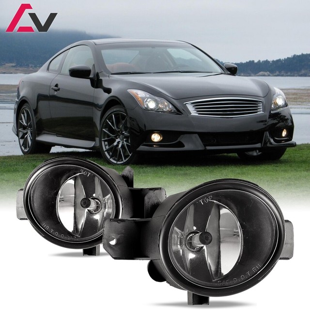 For Infiniti G37 2011 Clear Lens Pair Bumper Fog Light Lamp OE