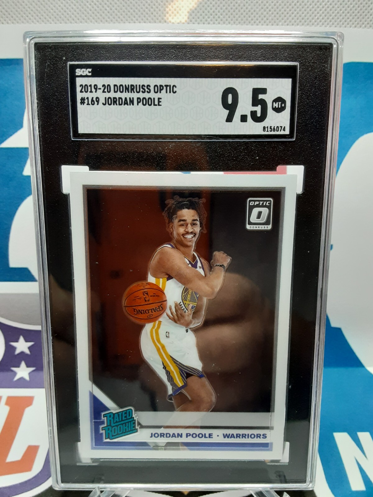 🏀2019-20 Donruss Optic Rated Rookie Jordan Poole RC #169 (SGC 9.5)