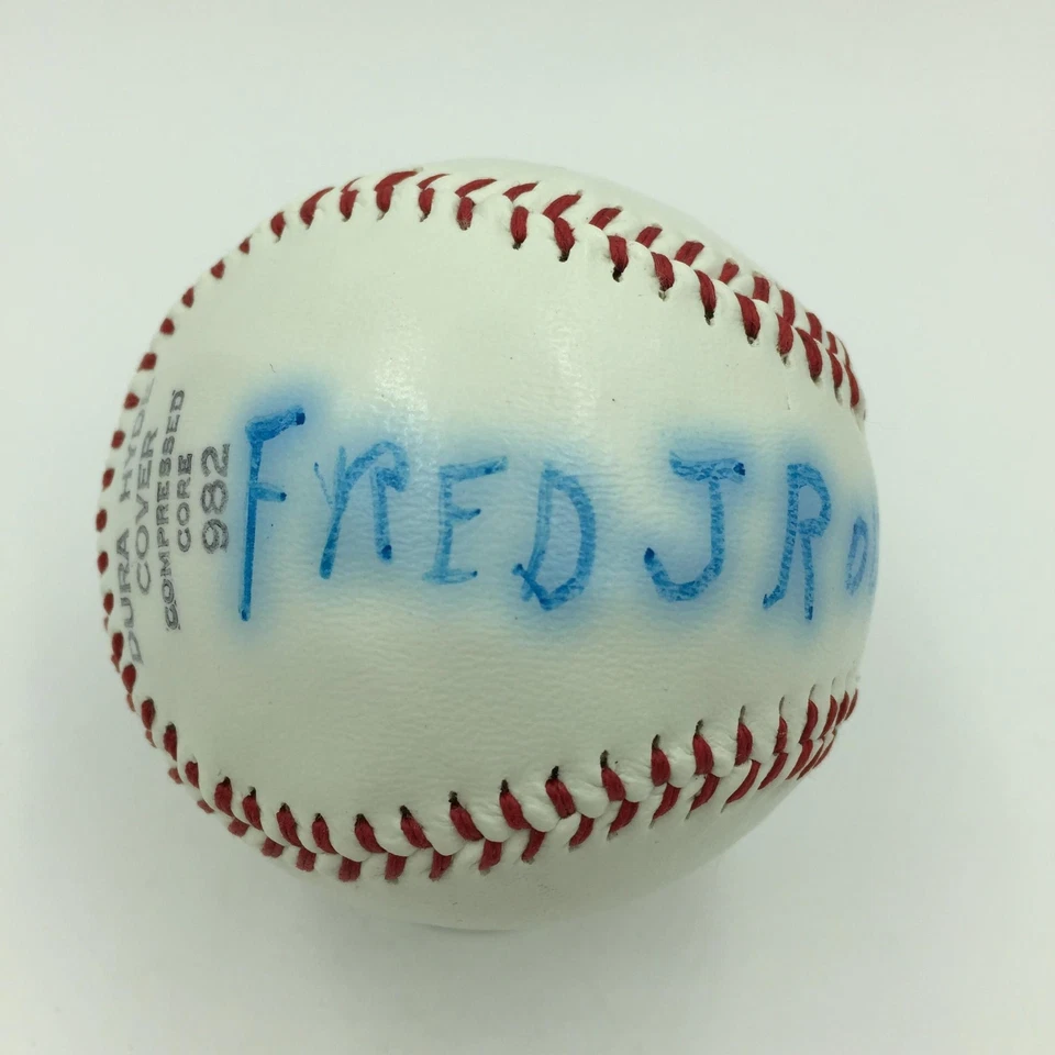 Rare Edd Roush & Fred Roush Brothers Signed Autographed Baseball With JSA COA - Image 2 of 4