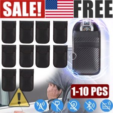 Anti-theft Car Key Fob RFID Signal Blocker RFID Shielding Faraday Pouch Bag Lot