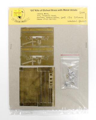 FALKE MESSING ''OO'' SPUR LMS 13T 3 PFLANZENWAGEN (MONTIERT) MODELLBAUSATZ *UNGEBAUT