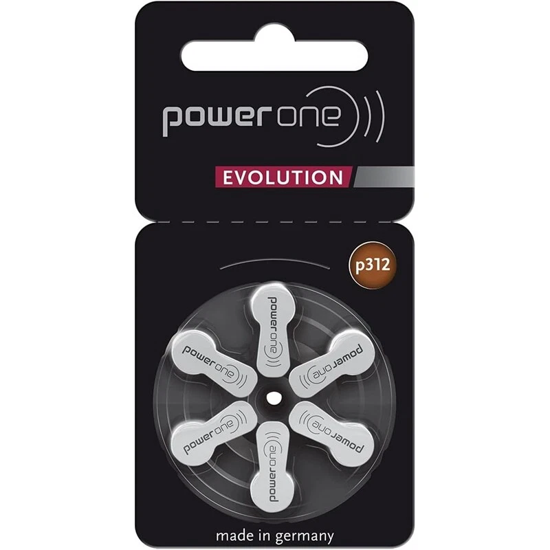 120x Varta power one Evolution Typ312 PR41 Hörgerätebatterie 20x 6er-Blister