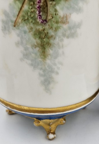 Pair Sevres Style Hand Painted Watteau Decoration Children Cherubs Vases READ - Picture 6 of 19