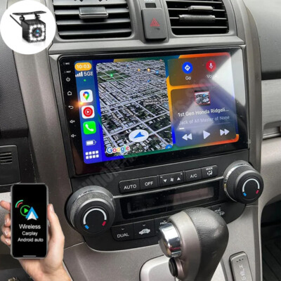 For 2007-2011 Honda CRV Carplay Android 13 Car Stereo Radio Navi WiFi BT GPS+Cam