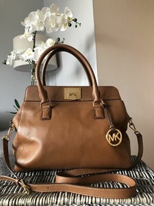 mk tan handbag