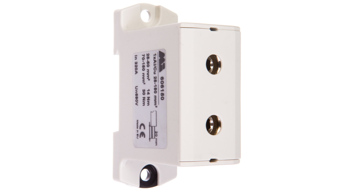1-way rail terminal block 25-150mm2 gray EURO OTL 150 1xAl/Cu 606150 /T2UK
