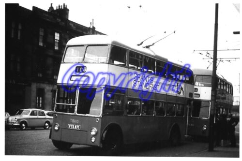 Glasgow (Trolleybus FYS 871) = B&W Photo - Picture 1 of 1