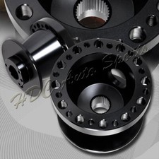 For 1997-2001 Honda Prelude T6061 Blk Aluminum Steering Wheel 6-hole Hub Adapter