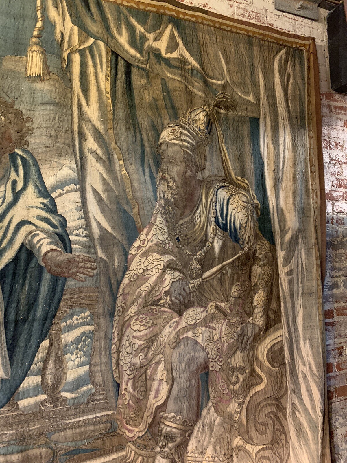 Huge Antique Hand Knotted Wall Hanging Tapestry, Aubusson, 18c eBay