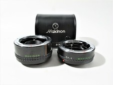 Makinon 2x Converter No.1  Extension Tube No.2 for Rollei SLR w/Case, no Caps
