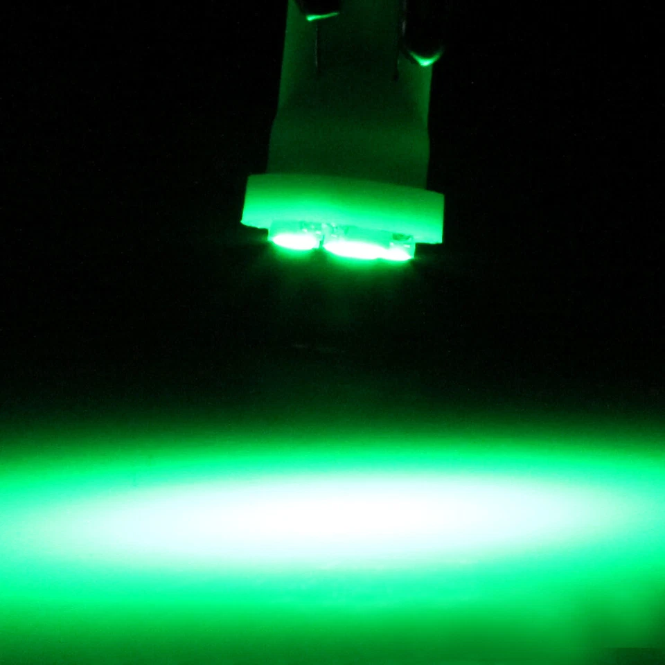 100x Green Wedge 6-3020SMD LED Bulb T10 194 168 921 Instrument Cluster Lights - Изображение 4 из 4