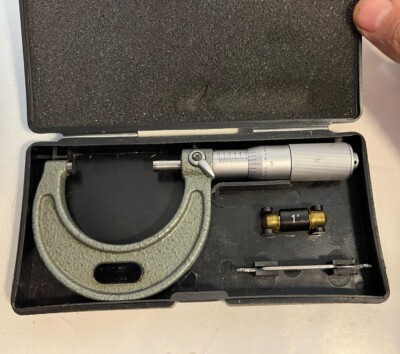 SPI 1 -2'' Mechanical Outside Micrometer 10-806-8 .0001  W/Case, Standard, Wrench
