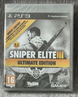 Sniper Elite 3 Ultimate Edition PS3 / + Bonus Content / Brandneu & Sealed / PAL
