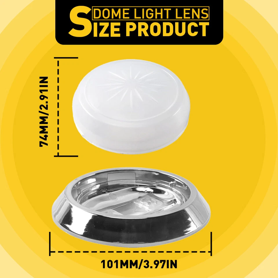 Lente de luz domo Nova y base V para Camaro Impala Chevelle 1970~1981 Foto 2 de 4