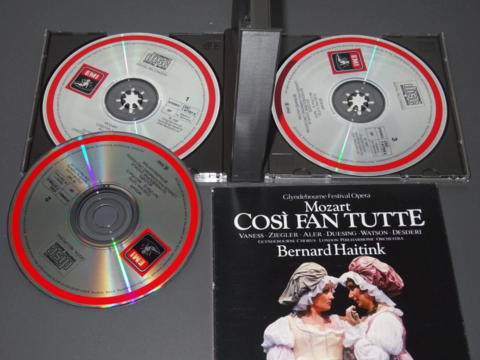 MOZART - COSI FAN TUTTE: HAITINK / EMI 3-CD-BOX-SET 1987 (EX) & BOOKLET - Bild 3 von 3
