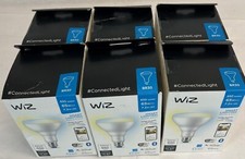 Lot of 6 - Wiz 65W Equivalent BR30 Medium Smart LED Light Bulb 604272- FREE S/H