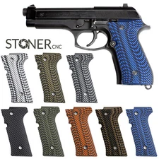 Beretta 92 M9 Grips Cross Hatch G10 Fit 92 Vertec & M9A3 Beretta 92 Compact