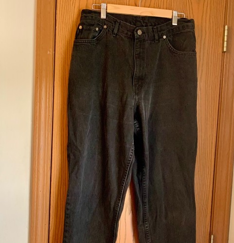 VINTAGE CHIC BLACK DENIM WOMENS JEANS SIZE 16 AVERAGE HIGH WAIST MOM - Picture 1 of 5