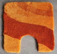 Tapis De Bain Albaitalia Orange 92x55 Cm - Neuf Avec Défauts (dessous écaillé) - Prix Bradé