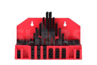52 PCS 5/8'' T-Slot 1/2''-13 Stud Thread Hold Down Clamping Kit Set Bridgeport R[