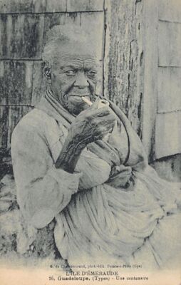 Guadeloupe - A centenary smoking the pipe - Ed. G. de Chambertrand 16